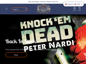 'alakazam.co.uk' screenshot