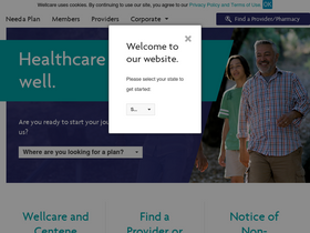 'wellcare.com' screenshot