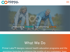 'primallabs.com' screenshot