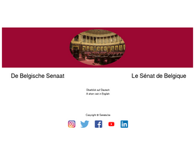 'senate.be' screenshot