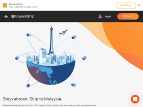 'buyandship.com.my' screenshot
