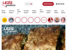 'lezizyemeklerim.com' screenshot