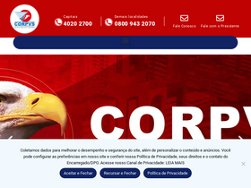 'corpvs.com.br' screenshot