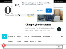 'oskarshamns-nytt.se' screenshot