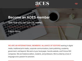 'aceseditors.org' screenshot