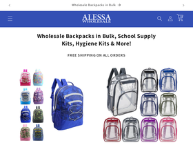 alessawholesale.com homepage screenshot