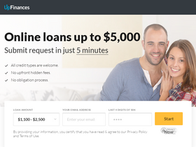 'upfinances.com' screenshot