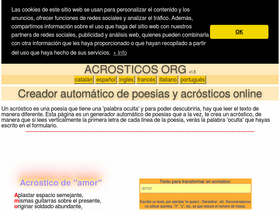 'acrosticos.org' screenshot