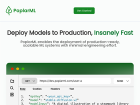 PoplarML - Streamline ML deployment: agnostic, one-click, scalable, real-time inference.