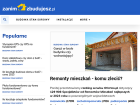 'zanimzbudujesz.pl' screenshot