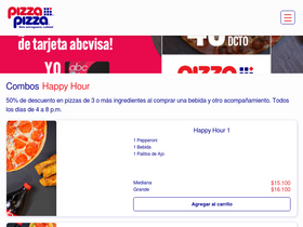 'pizzapizza.cl' screenshot