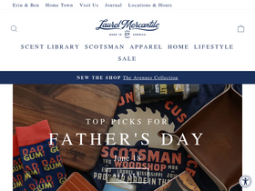 'laurelmercantile.com' screenshot