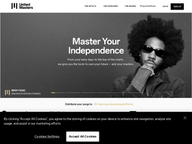 'unitedmasters.com' screenshot