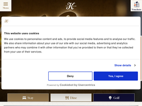 'kclub.ie' screenshot