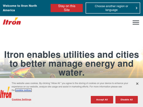 'itron.com' screenshot
