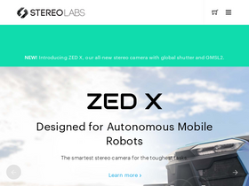 'stereolabs.com' screenshot