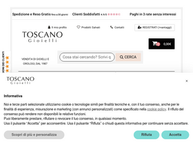 'toscanogioielli.it' screenshot