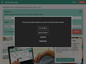 'geneanet.org' screenshot