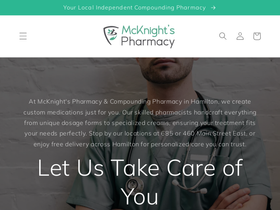 mcknightsdrugs.com homepage screenshot