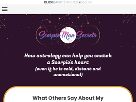 'scorpiomansecrets.com' screenshot