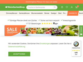 'meingartenshop.de' screenshot
