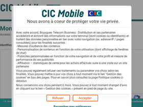 'cic-mobile.fr' screenshot