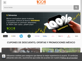 '1001cuponesdedescuento.com.mx' screenshot