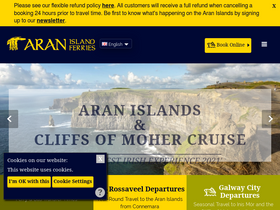 'aranislandferries.com' screenshot