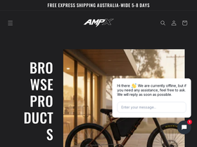 Ampx homepage screenshot