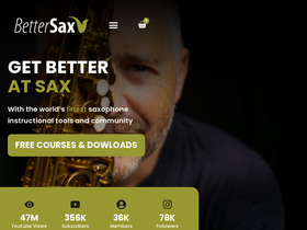 'bettersax.com' screenshot