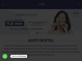 'audydental.com' screenshot