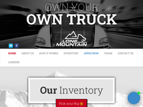 'lonemountaintruck.com' screenshot