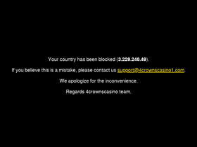 '4crownscasino.com' screenshot