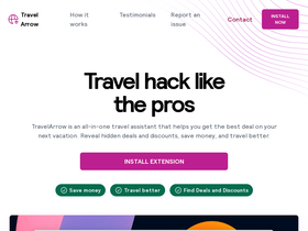 'travelarrow.io' screenshot
