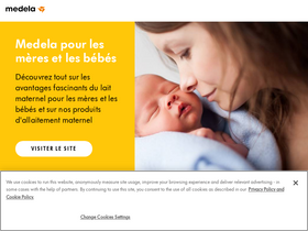 'medela.fr' screenshot