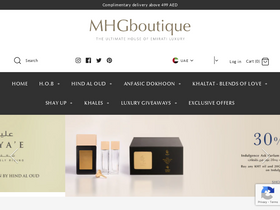 'mhgboutique.com' screenshot