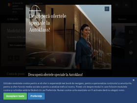 'autoklass.ro' screenshot