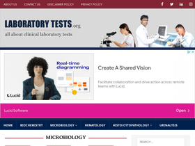 'laboratorytests.org' screenshot