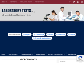 'laboratorytests.org' screenshot