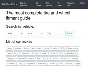 'tirewheelguide.com' screenshot