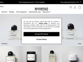 'byredo.com' screenshot