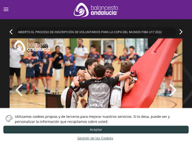 'andaluzabaloncesto.org' screenshot