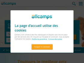 'allcamps.fr' screenshot