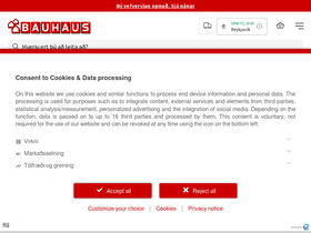 'bauhaus.is' screenshot