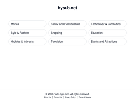 'hysub.net' screenshot