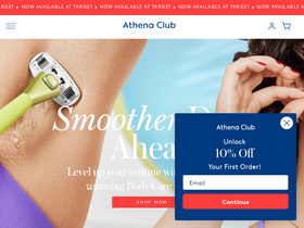 'athenaclub.com' screenshot