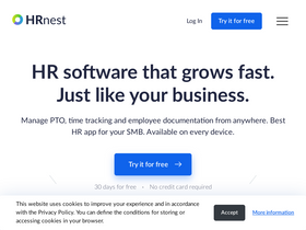 'hrnest.io' screenshot