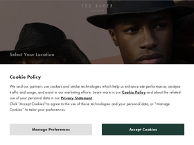 'tedbaker.com' screenshot