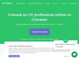 'cvmaker.ro' screenshot