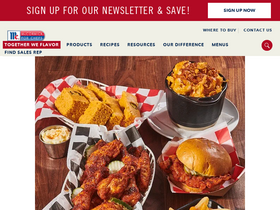 'mccormickforchefs.com' screenshot